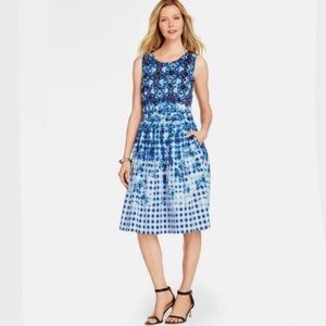 🖲 Talbots Fit & Flare 🖲 Dress  Size 8